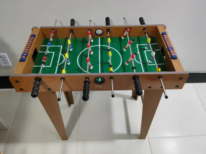 Pebolim Infantil Mesa de Jogo de Futebol 