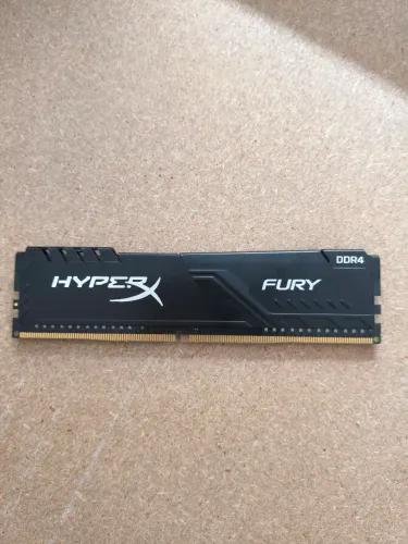 Memória HyperX Fury, 8GB, 2400MHz,<br>DDR4, CL15,Preto- HX424C15FB3/8