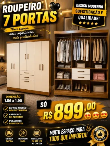 Guarda roupas novos