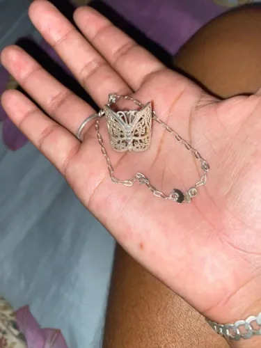 Vendo pulseira e anel de prata