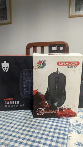 Kit Gamer Teclado Evolut Ranger EG-207 + Mouse Kalkan Draugr RGB