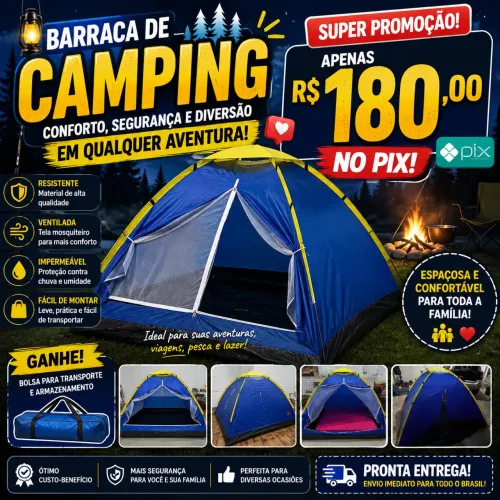 DE FÁBRICA: BARRACA DE CAMPING 4 LUG