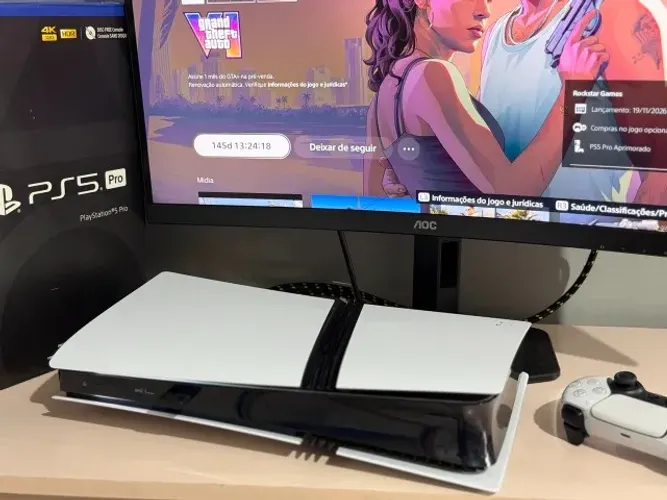 PlayStation 5 Pro + leitor de disco