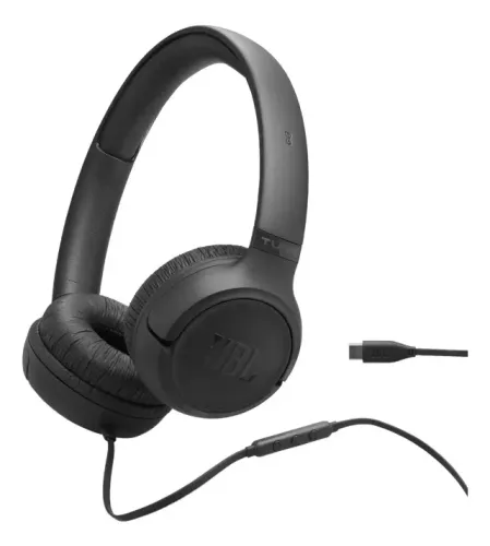 Headphone Jbl Tune 530c Usb-c Preto 33mm Hi-res Preto