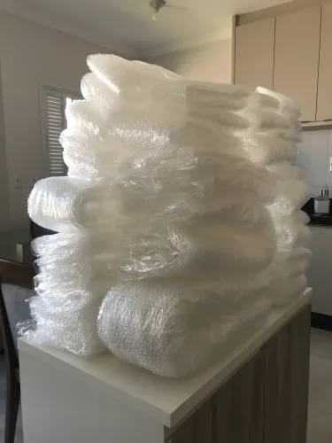 Plástico Bolha Transparente - 4mm (Mais Espesso para Proteção)