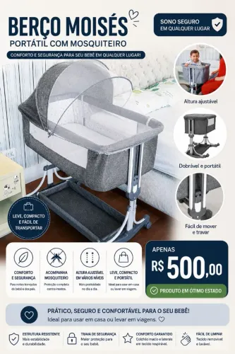 Vendo berço moises