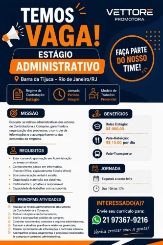Estagiário(a) Administrativo