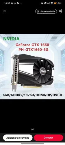 Placa de video 6 GB