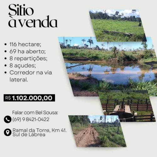 Sitio a Venda próximo a Nova Califórnia 