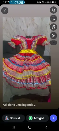 Vestido junino infantil 8 anos