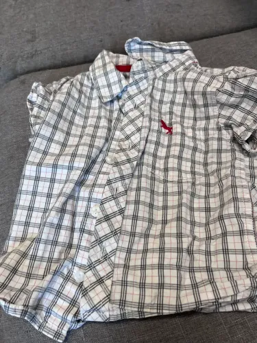 Camisa xadrez para bebês 
