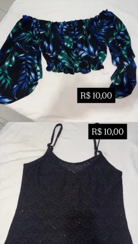 Blusa 3/4 florida