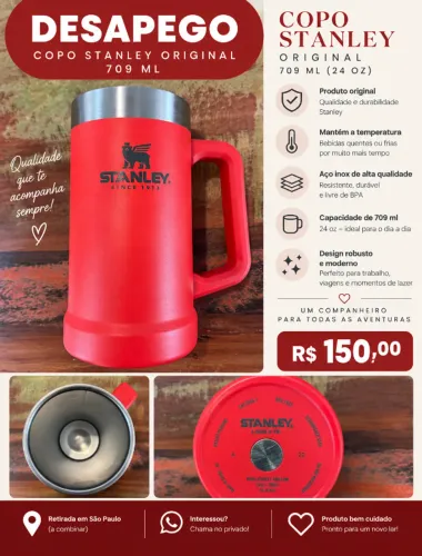 Copo caneca Stanley Original - 709 ml (24 0z)