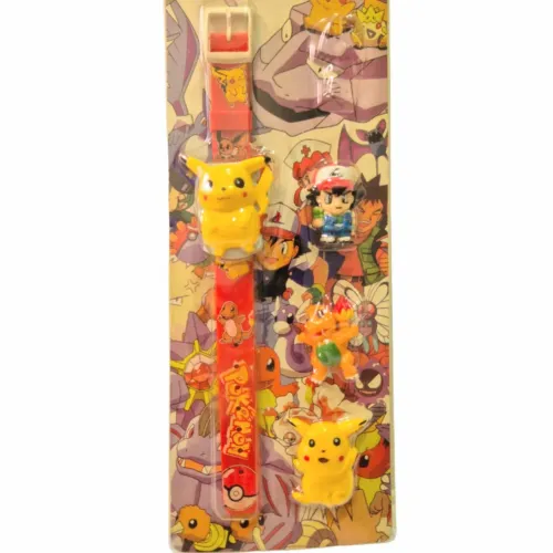Relógio Pokemon Retrô Anos 90, Raro (troca personagens)