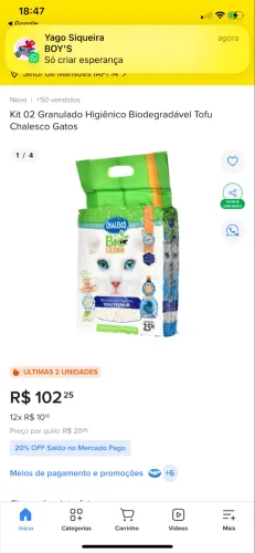 Granulado biodegradável de tofu