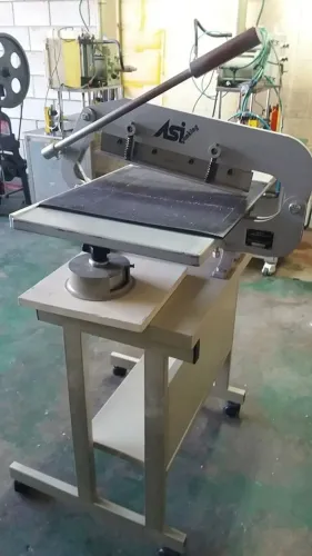 Máquina de corte manual de mostruário têxtil, importado Taiwan