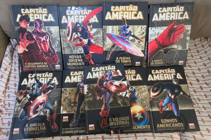 Capitão América - Marvel Deluxe (Completo com 9 Volumes)
