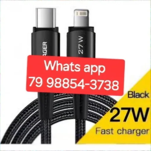 Cabo De Iphone Carregador Original - Tipo type C xiaomi samsung motorola + USB C turbo 