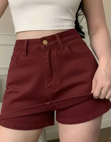 Short saia vinho