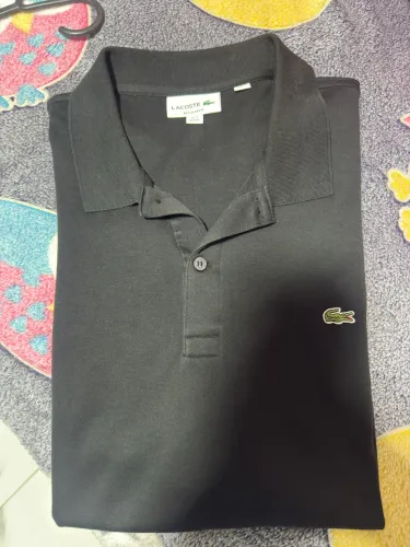 Camisa polo Lacoste TAM 7 preta