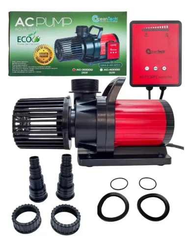 Bomba Submersa Ocean Tech AC-30000 L/h 280w 110v Lagos Aquários Controle De Vazão