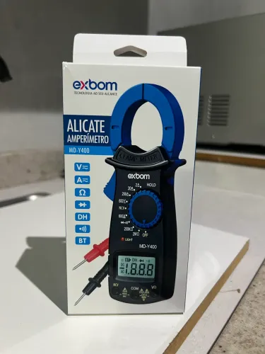 Alicate Amperímetro Exbom MD-Y400 (Novo)
