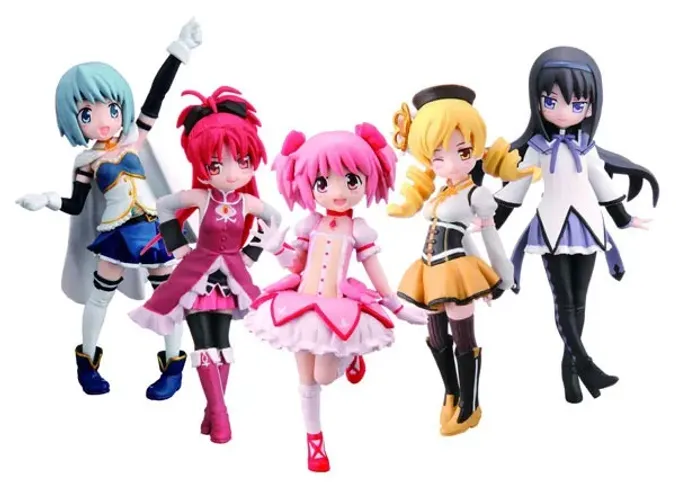 BANDAI Half Age Characters Puella Magi Madoka Magica 5 figures Anime Homura Mami Sayaka