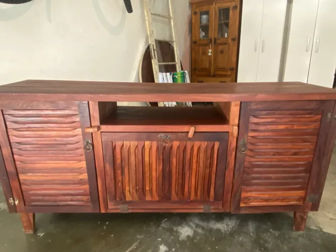 Lindo Hack porta em Veneziana madeira pesada robusta mandado fazer