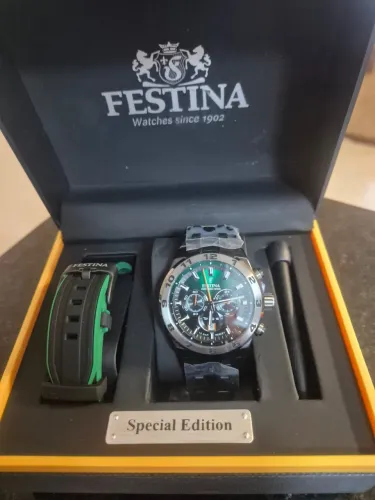 Relógio Festina Chrono Bike Aço Preto