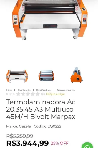Máquina Encadernação faço 900$ hoje 