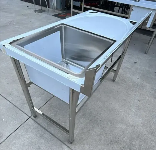 Bancada Pia Inox 120x70 C/ Cuba (Anselmo)