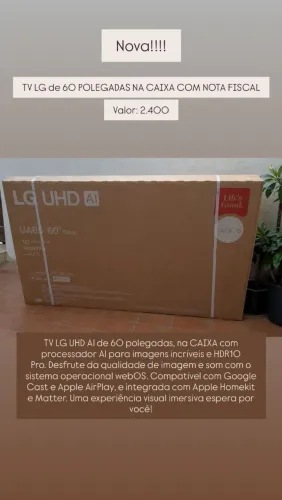 TV LG de 60 POLEGADAS NA CAIXA 