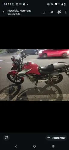 Vende-se uma CG Titan 160 vermelha