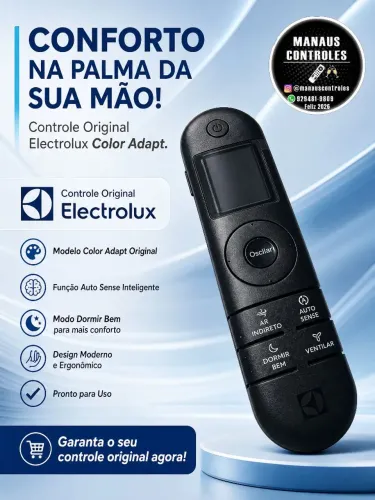 Controle Original Split Electrolux Color Adapt