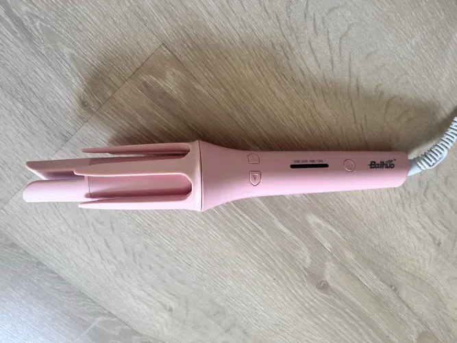 Modelador Giratório de Cachos Automático Ondulação Ferro Premium Alta Perfomance (Rosa)