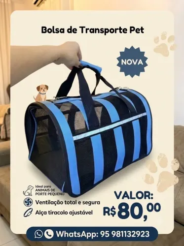 Vendo bolsa para transporte de pet