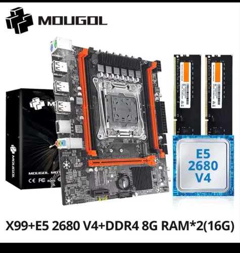 Kit placa mãe processador e memória ram 