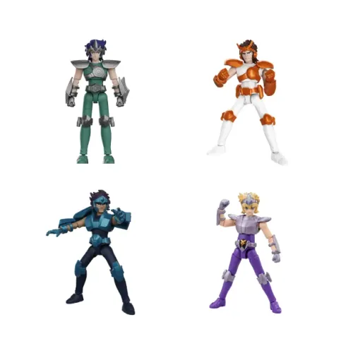 Saint Seiya Kit 4 Cavaleiros de Bronze Action Figures Blokees NOVO