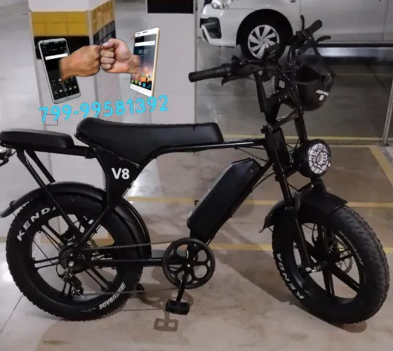 Bicicleta elétrica 0 Km C/capacete de brinde