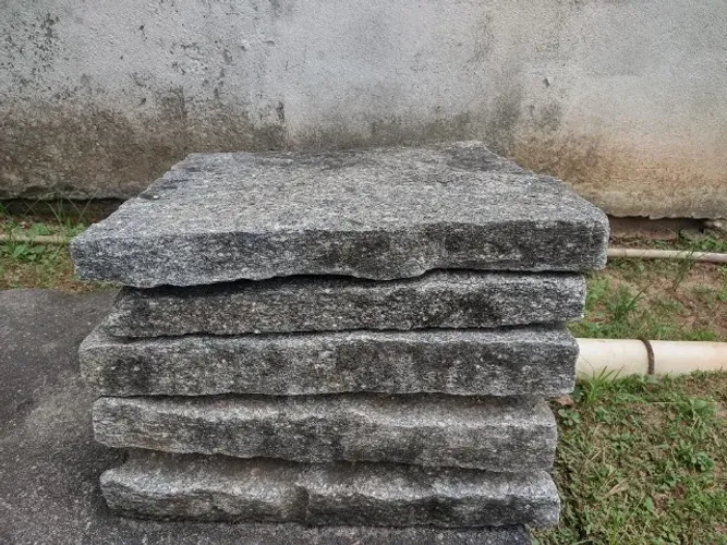 Pedras decorativas para jardim entrada para garagem Lajão 40x40 15 unidades.