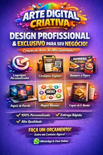 Artes Digitais Profissionais - Logos, Cardápios, Flyers, Capas e Muito Mais!
