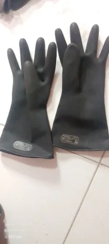 Luva de alta tensão sem proteção