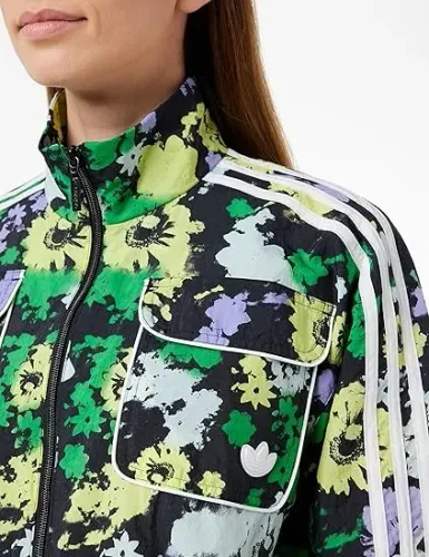 CONJUNTO CORTA VENTO FLORAL ADIDAS 