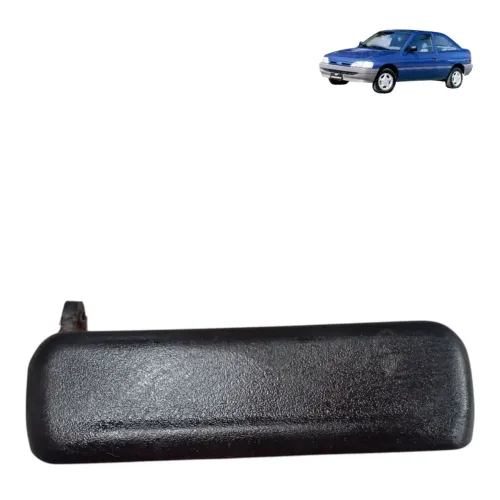 Macaneta Externa Porta Dianteira Lado Direito Escort S 32378 Preto Dianteira