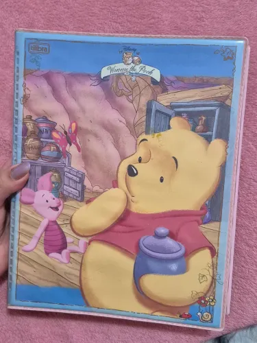 Fichário Vintage Ursinho Pooh Anos 2000