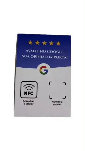 Placa NFC Avaliação google meu negócio 3 unidades