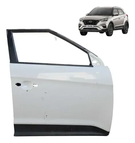 Porta Hyundai Creta 2017 A 2021 Dianteira Direita Detalhe Dianteira Direita Branco
