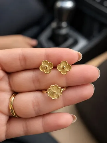 Conjunto em ouro 18k
