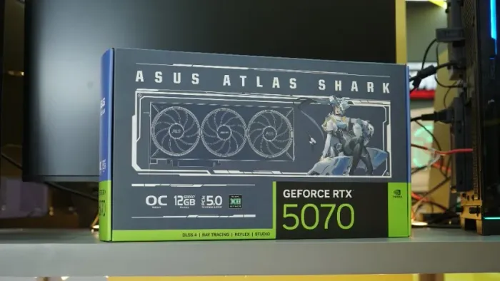 RTX 5070 12GB Asus Atlas Shark OC-21x no cartão- Loja física!