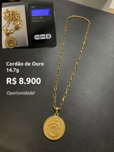 Cordão de ouro 18K - 14,7 gramas